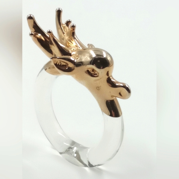 NAPKIN RINGS,REINDEER, PIER 1. - Picture 1 of 3